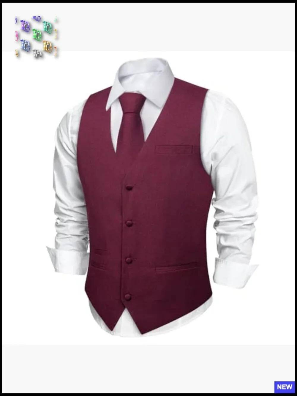 Men's Linen Vest Set Formal Elegant Vintage Tuxedo Waistcoat Wedding Accessories